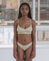 BASERANGE SOFT Collection Wire-Free Bamboo Fiber and Cotton Bras, France BAS-BRSO-BL-AU25-PIER GREEN